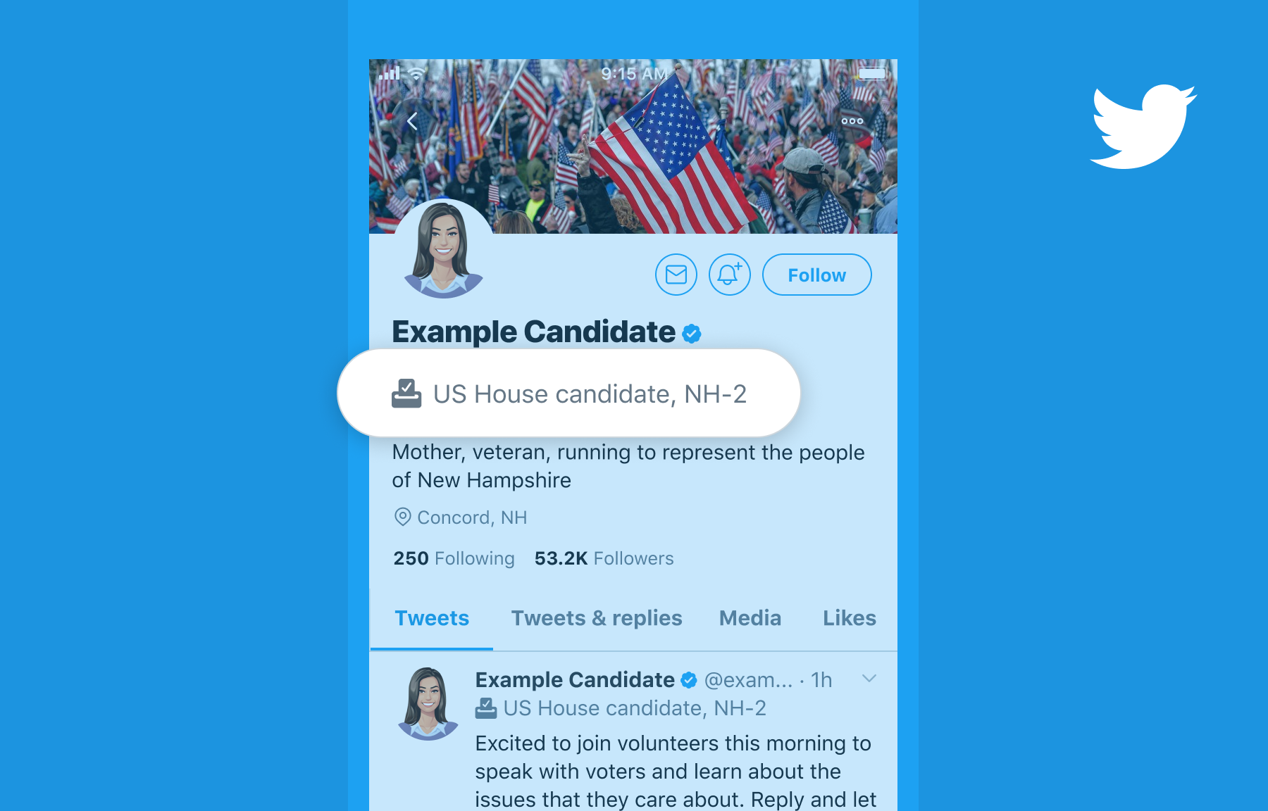 About Election Labels On Twitter