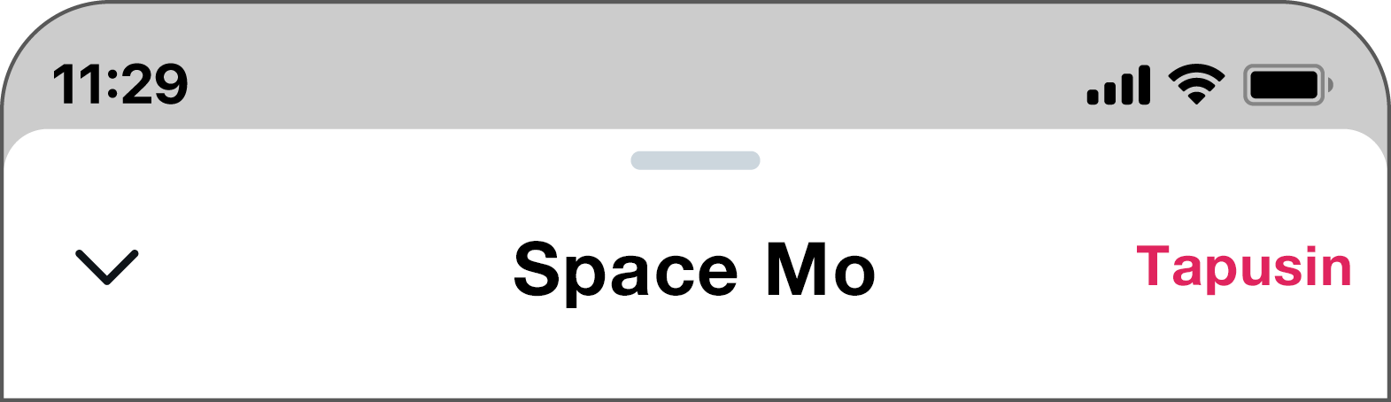 Ang button na "Tapusin" ay matatagpuan sa kanang sulok sa itaas sa kanan ng "Iyong Space."