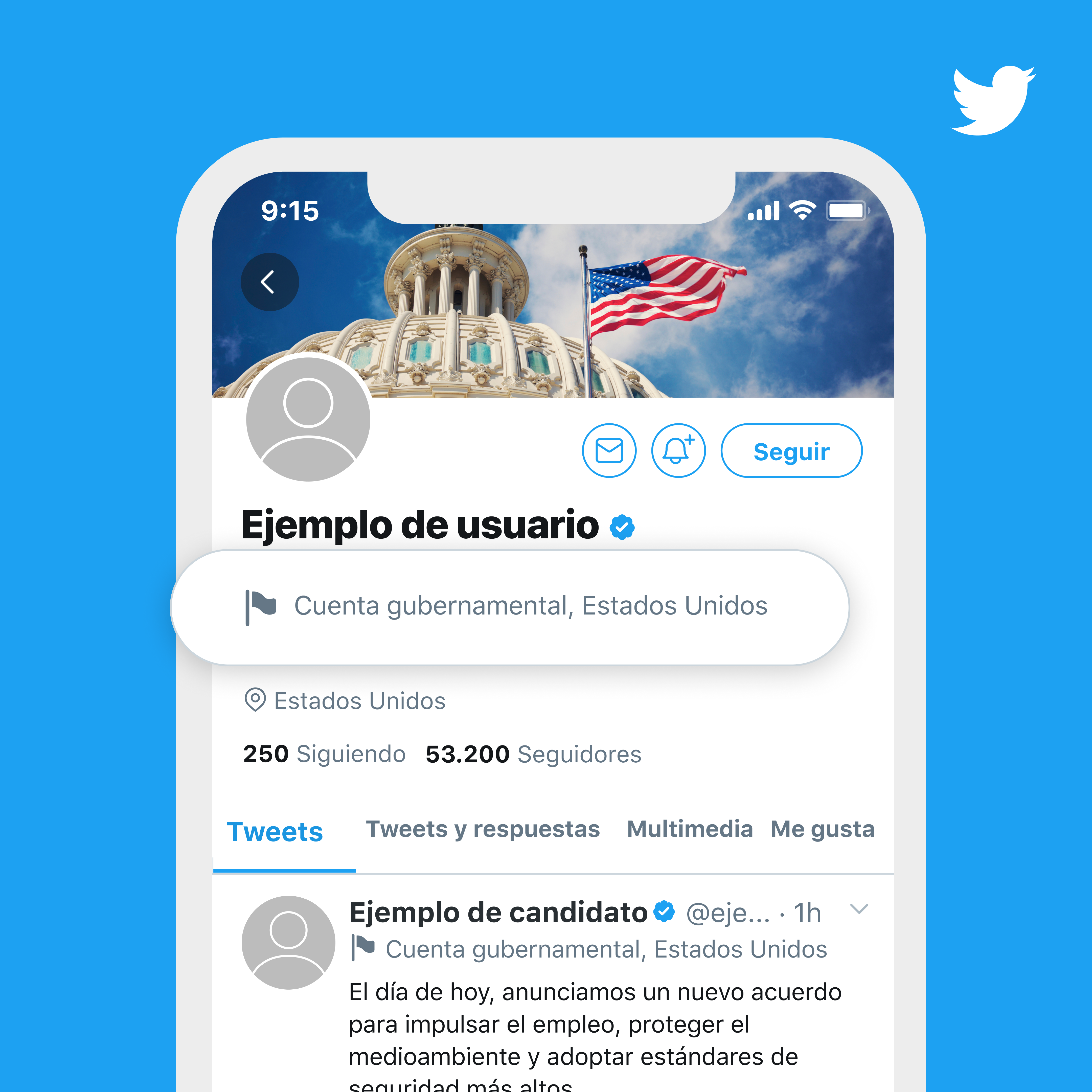 Cuenta del gobierno de EE. UU.
